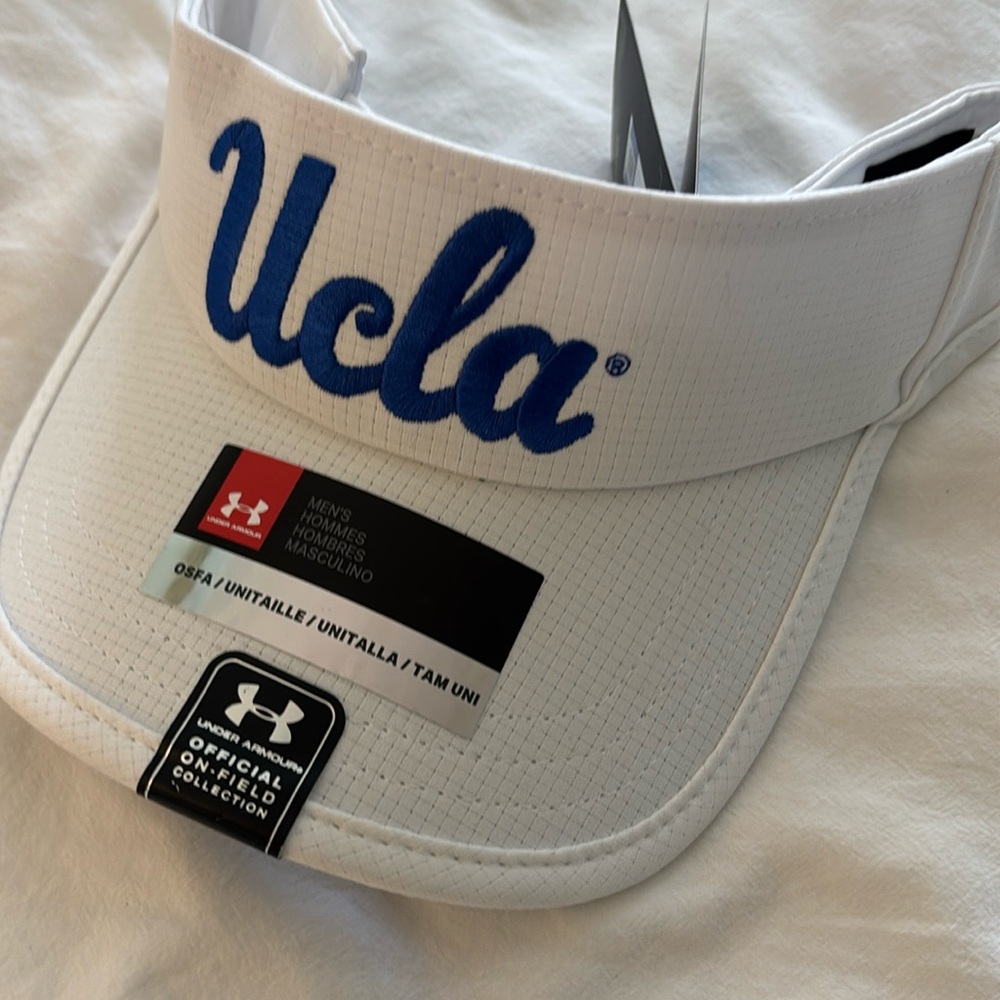 Amazing Under Armour UCLA Bruins Embroidered Sun Golf Visor, One Size NWT